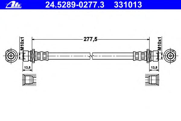 刹车软管(后) ATE 24.5289-0277.3